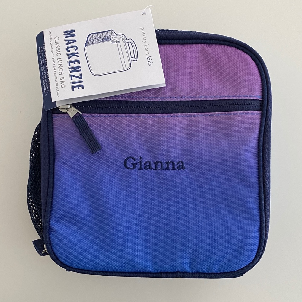 NWT💙💜Pottery Barn Kids Lunchbox-Personalized